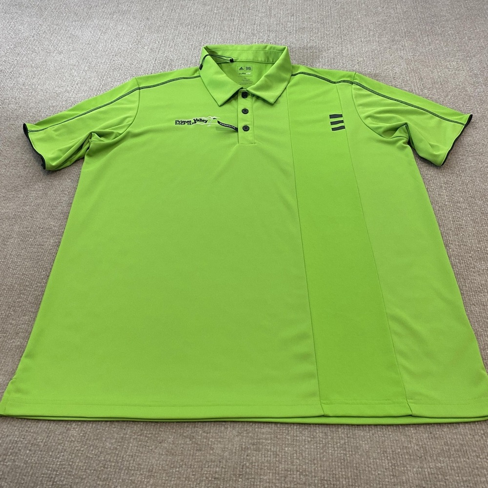 Adidas Climalite Polo Shirt Mens‎ XL Green Primm Valley Golf Club Golf Top